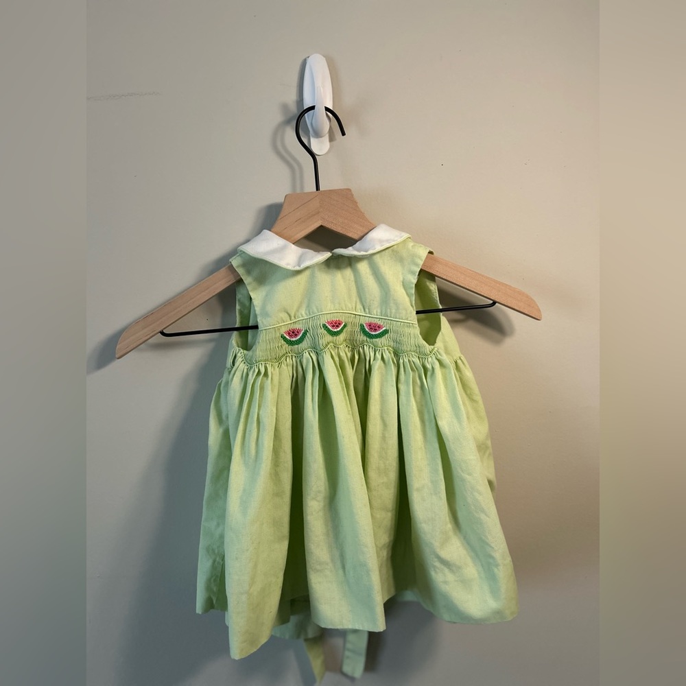 nursery rhyme watermelon tie back dress peter pants collar